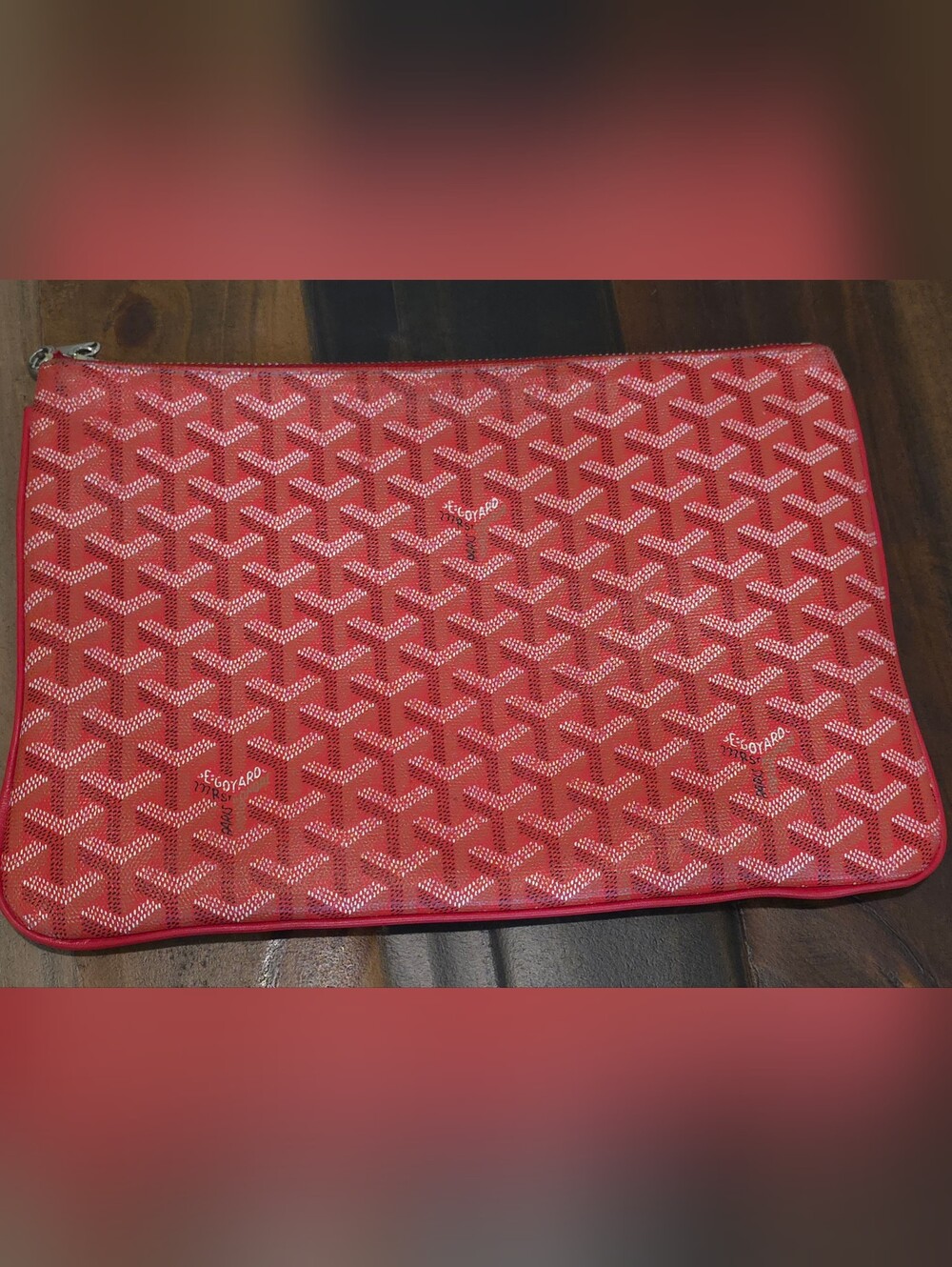 AUTHENTIC GOYARD SÈNAT MM POUCH | BAG | PURSE | CLUTCH AUTHENTICATION INCLUDED